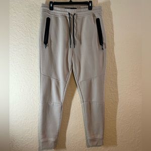 Men’s Brooklyn Cloth Sweatpants Cream Size- Large